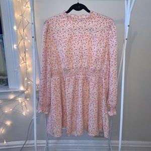 Senlis Julie Smocked Long Sleeve Mini Dress